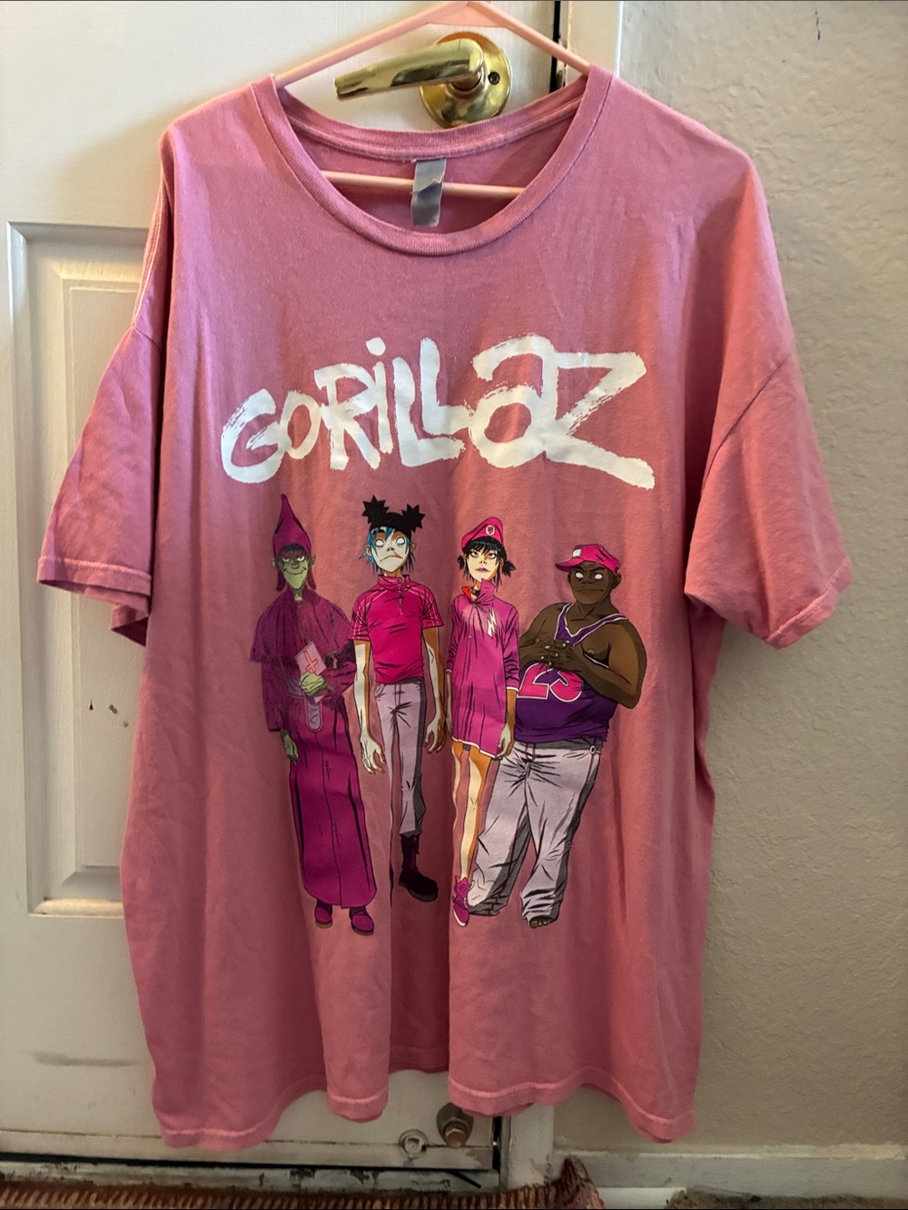 Gildan Pink Gorillaz Graphic Tee